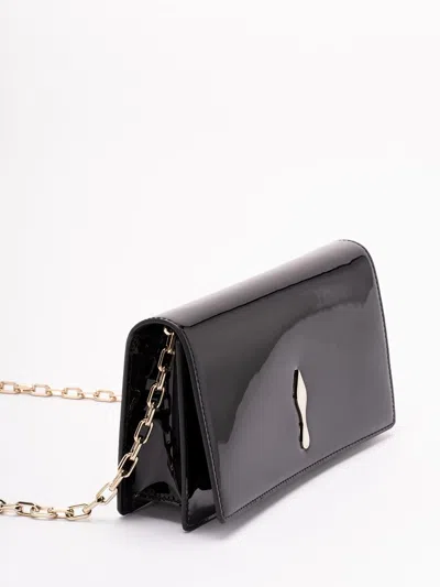 Christian Louboutin Rectangular Clutch Bag Chain Strap Metal Hardware In Multi