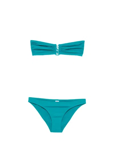 Eres Ruched Bikini Set In Blue