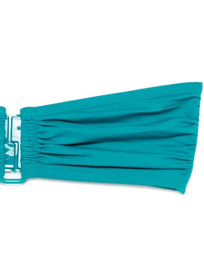 Eres Ruched Bikini Set In Blue