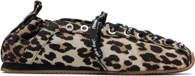 Ganni Ballet-inspired Lace-up Sandals With 0.7 Cm Heel In Black