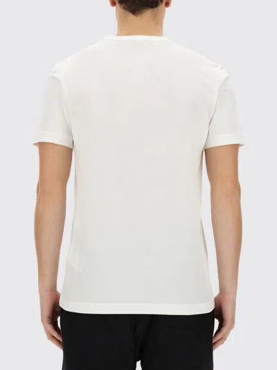 Belstaff Short Sleeved Mens Logo Patch T-shirt In White