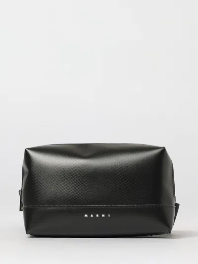 Marni Rectangular Crossbody Bag With Adjustable Strap In Black