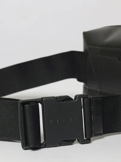 Marni Rectangular Crossbody Bag With Adjustable Strap In Black