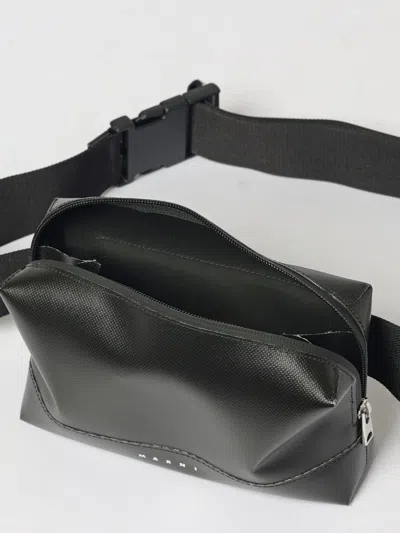 Marni Rectangular Crossbody Bag With Adjustable Strap In Black