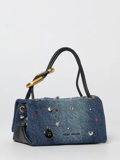 Marc Jacobs Chic Shoulder Bag Featuring Decorative Charms In Blue