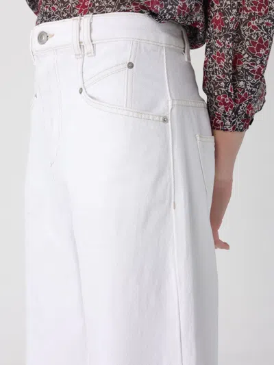 Isabel Marant Lemony Denim Jeans In White