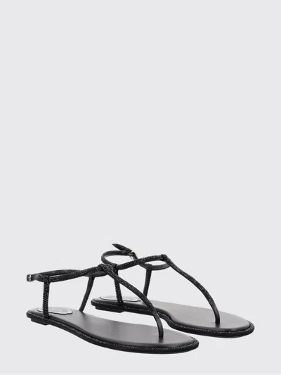 René Caovilla Rene Caovilla Elegant Flats For The Modern Woman In Black