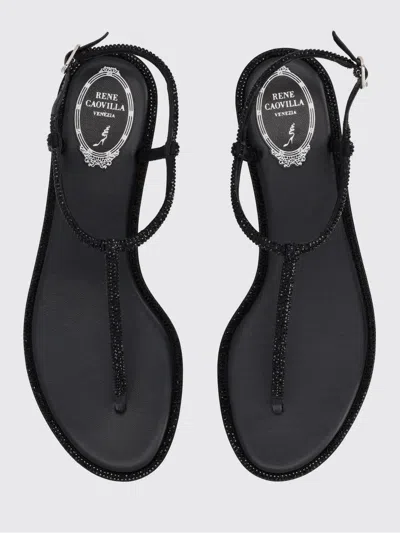 René Caovilla Rene Caovilla Elegant Flats For The Modern Woman In Black