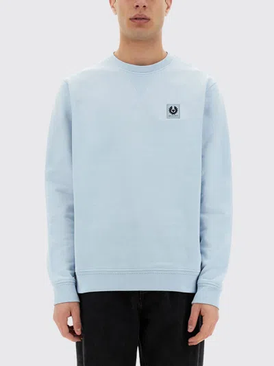 Belstaff Logo Patch Sweatshirt In Baby Blue