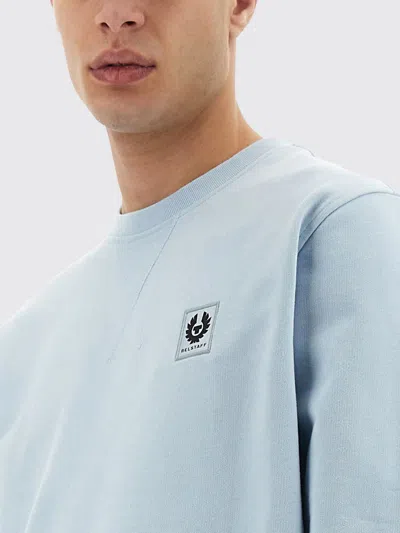 Belstaff Logo Patch Sweatshirt In Baby Blue