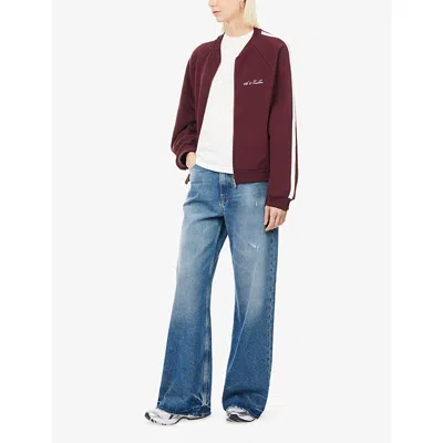 4th & Reckless Womens Redx Annamaria Zip-up Cotton-jersey Bomber Jacket ...