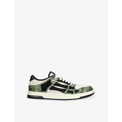 Amiri Low Top Camouflage Pattern Rubber Sole Sneakers In Multi