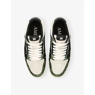 Amiri Low Top Camouflage Pattern Rubber Sole Sneakers In Multi