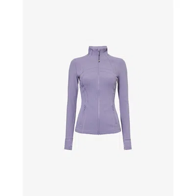 Lululemon Womens Grape Mist Define Nulu High-neck Stretch-woven Jacket In Purple