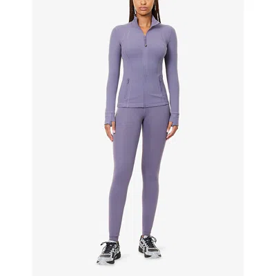 Lululemon Womens Grape Mist Define Nulu High-neck Stretch-woven Jacket In Purple