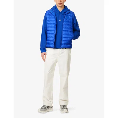 Canada Goose Men Electric Blue Polyester Sleeveless Stratus Down Jacket