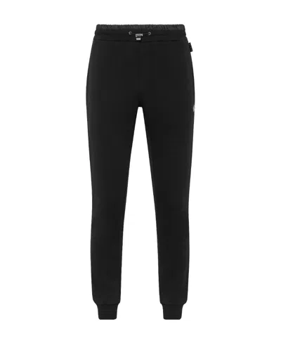 Philipp Plein Jogging Trousers Monogram Paisley Men In Black