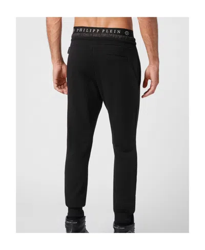 Philipp Plein Jogging Trousers Monogram Paisley Men In Black
