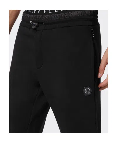 Philipp Plein Jogging Trousers Monogram Paisley Men In Black