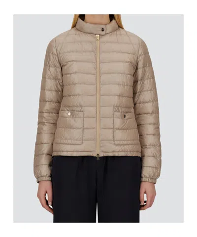 Herno Quilted Down Jacket In Brown