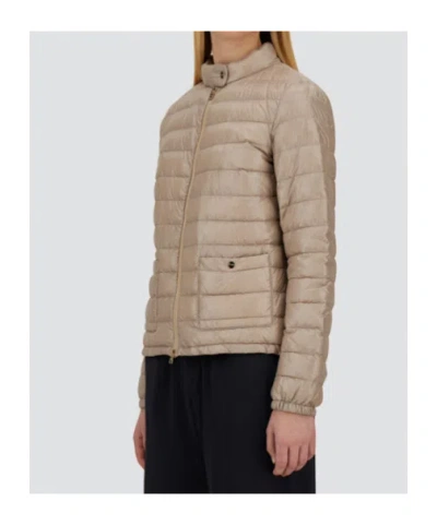 Herno Quilted Down Jacket In Brown