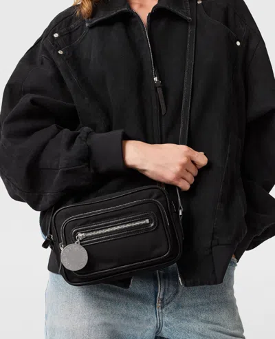 Stella Mccartney Dartmoor Econyl Crossbody Camera Bag In Black