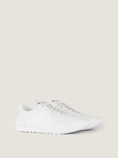 Givenchy Glide Leather Sneakers Low Top Rubber Sole In White