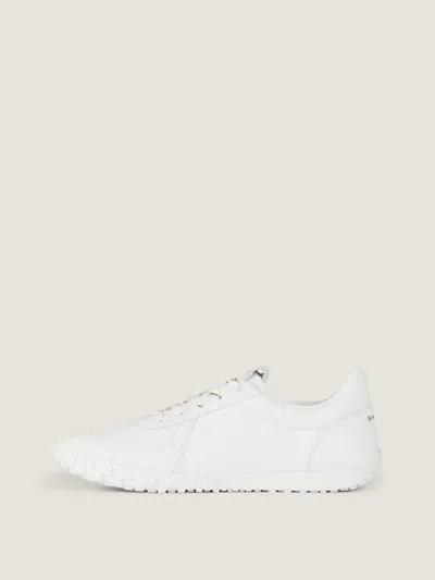 Givenchy Glide Leather Sneakers Low Top Rubber Sole In White