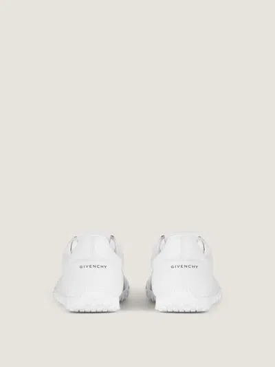 Givenchy Glide Leather Sneakers Low Top Rubber Sole In White