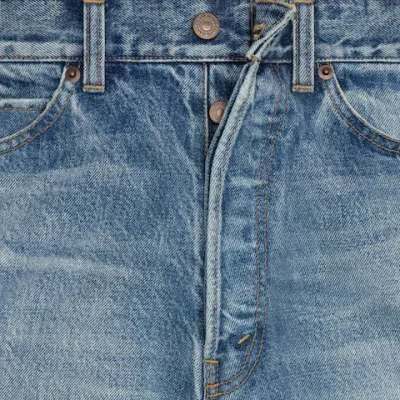 Celine Light Blue Relaxed Jeans In Blue
