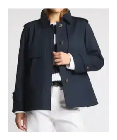 Fay Cape-style Short Jacket In Blue