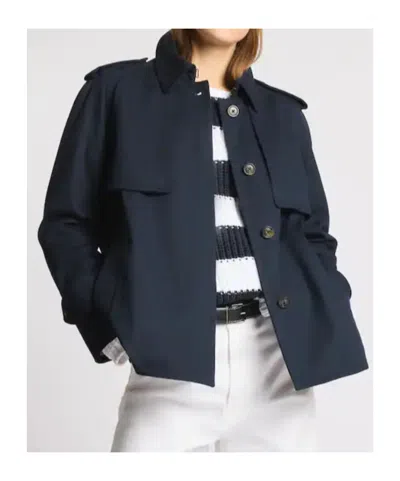 Fay Cape-style Short Jacket In Blue