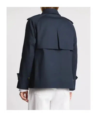 Fay Cape-style Short Jacket In Blue