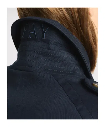 Fay Cape-style Short Jacket In Blue