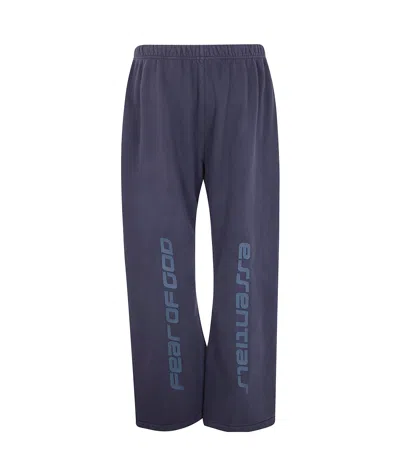 Essentials Drawstring Track Pants In Blue