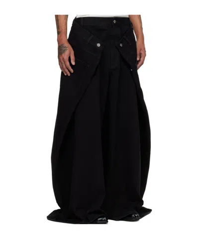 Lu'u Dan Maxi X Maxi X Maxi Belt Loop Jeans In Black