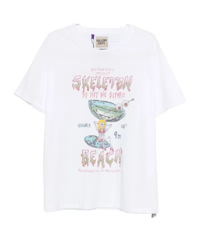 Gallery Dept. Dont Die Graphic Text Crew Neck T-shirt In White