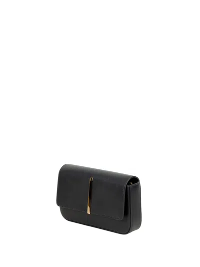 Tod's Di Folio Mini Leather Crossbody Bag In Black