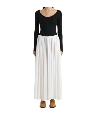 Khaite Carlotta Gathered Maxi Dress In Black