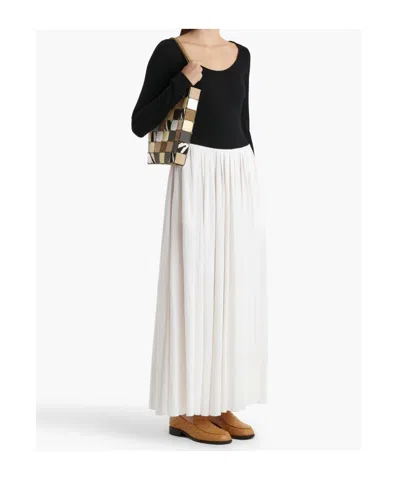 Khaite Carlotta Gathered Maxi Dress In Black