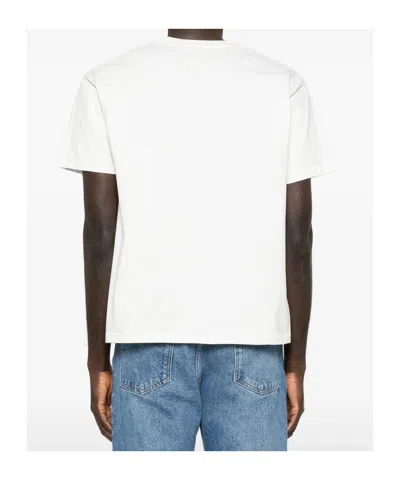 Bode Geneva Beaded Pocket T-shirt In White