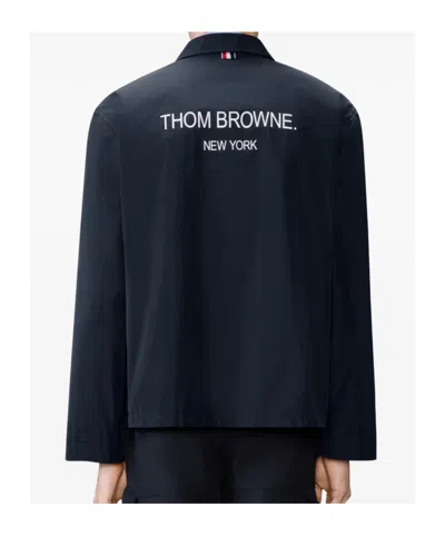 Thom Browne Packable Light Memory Tech Sport Coat In Blue