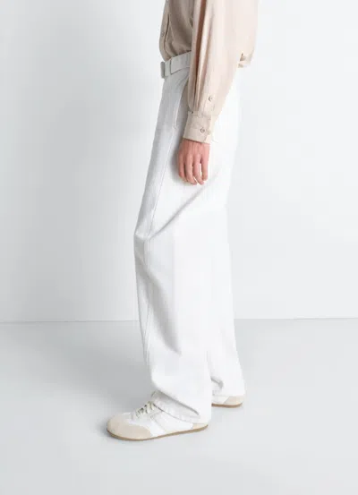 Lemaire Belt-loop Multiple-pockets Jeans In White