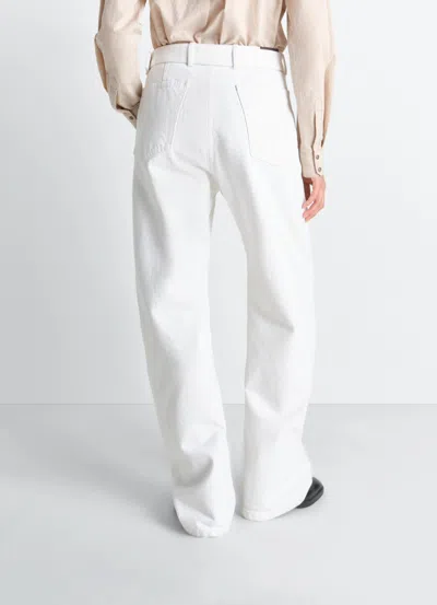 Lemaire Belt-loop Multiple-pockets Jeans In White
