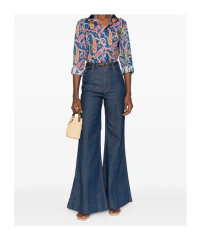 Etro Paisley-pattern Shirt In Blue