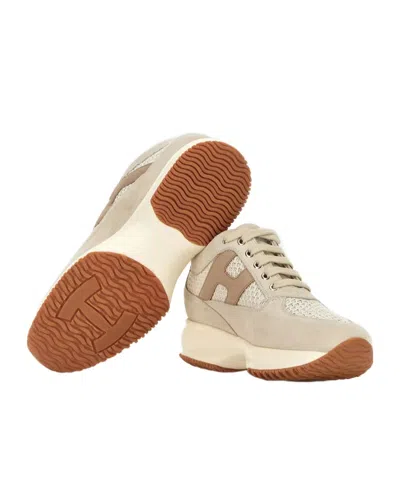 Hogan Interactive Sneakers In Neutral