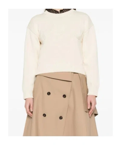 A.p.c. A. P.c. Logo Sweater In Neutral