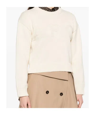 A.p.c. A. P.c. Logo Sweater In Neutral