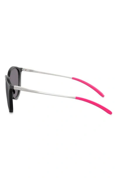 Oakley Sielo 57mm Polarized Round Sunglasses In Matte Black Ink