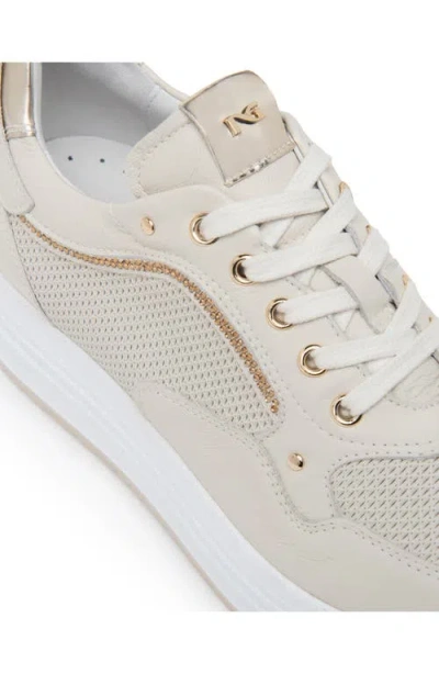 Nerogiardini Perfed Platform Sneaker In Neutral